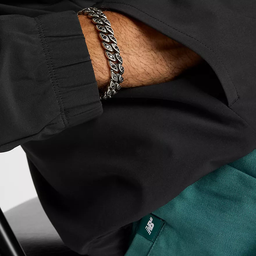 New Balance Numeric Black Woven Full Zip Jacket