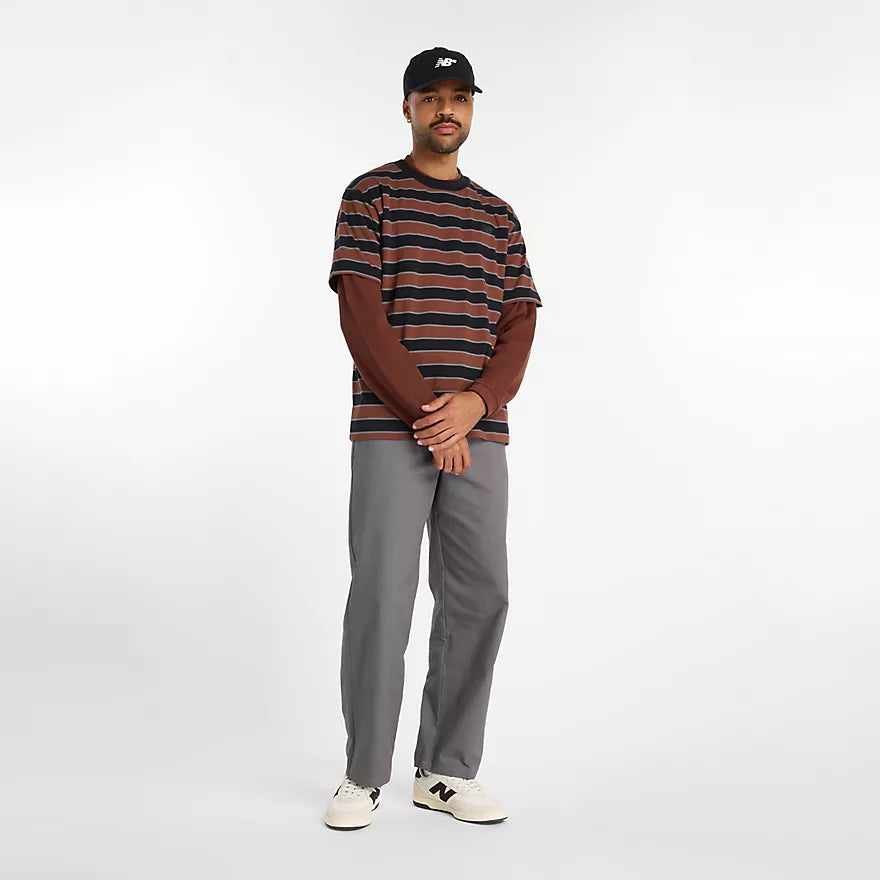 New Balance Numeric NB# Stripe Black S/s Shirt