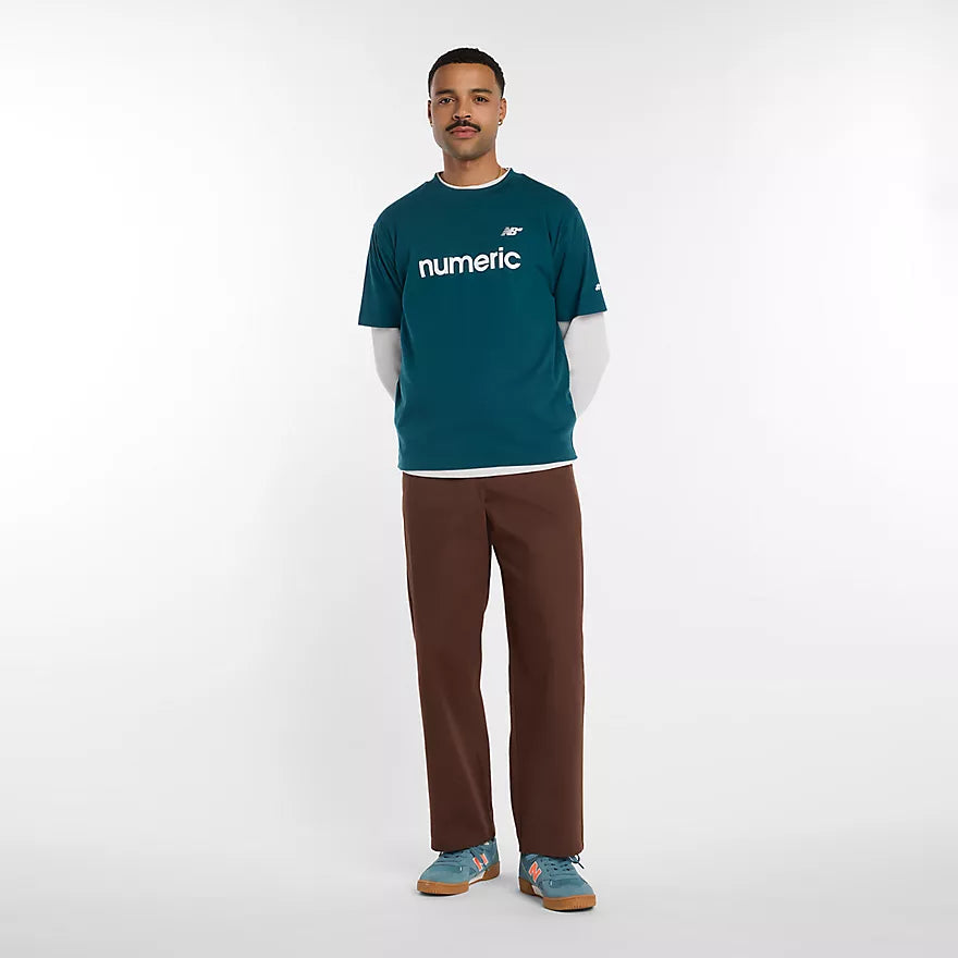 New Balance Numeric Linear Logo Medusa Green S/s Shirt