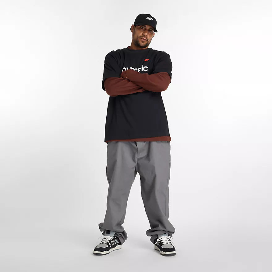 New Balance Numeric Linear Logo Black S/s Shirt