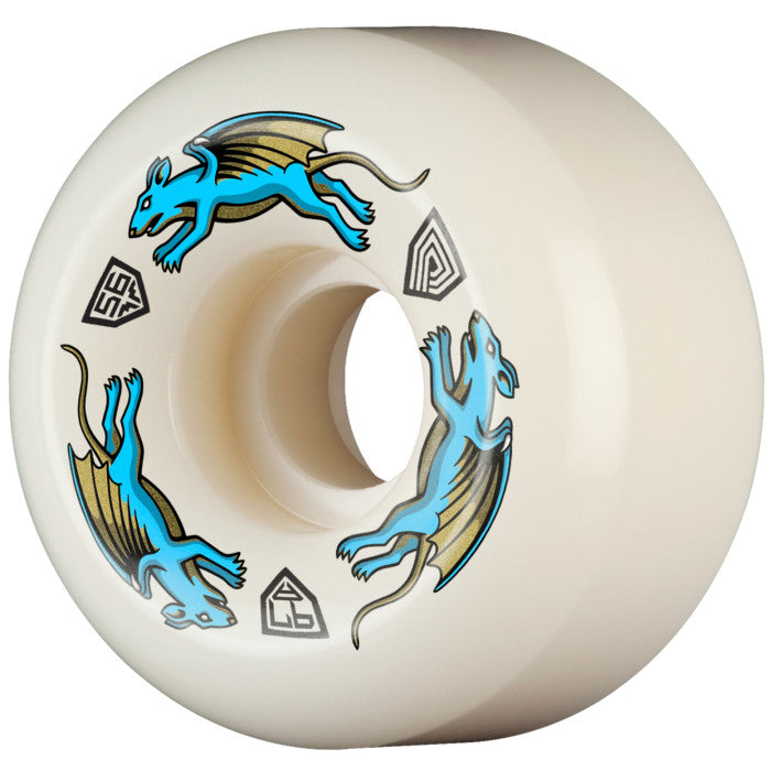 Powell Peralta Dragon Formula Blue Nano Rat 97a 56mm x 36mm AV6 Skateboard Wheels