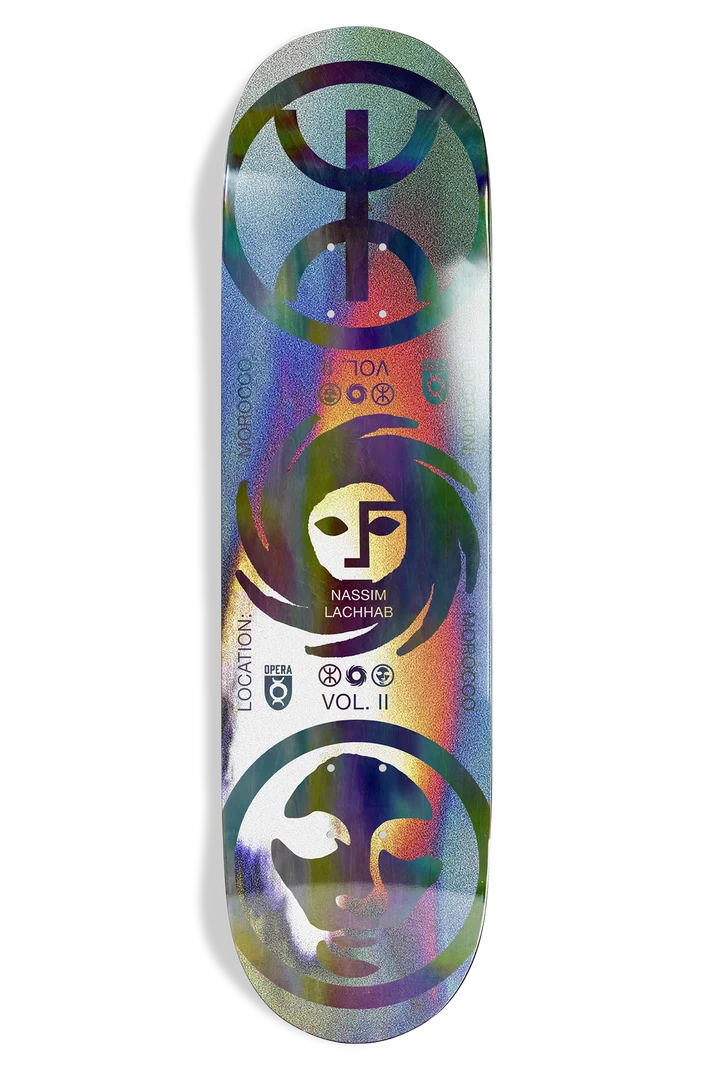 Opera Nassim Crypto Holographic Oil Slick Skateboard Deck