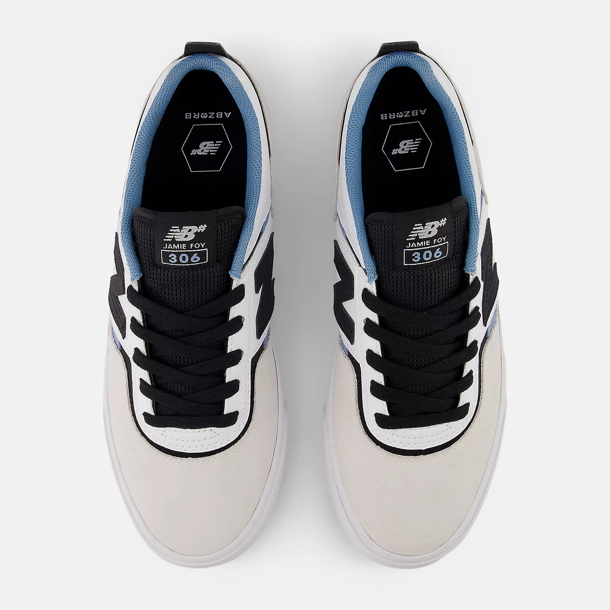 New Balance Numeric 306 Jamie Foy Light Grey / White Shoes (NM306NMA)