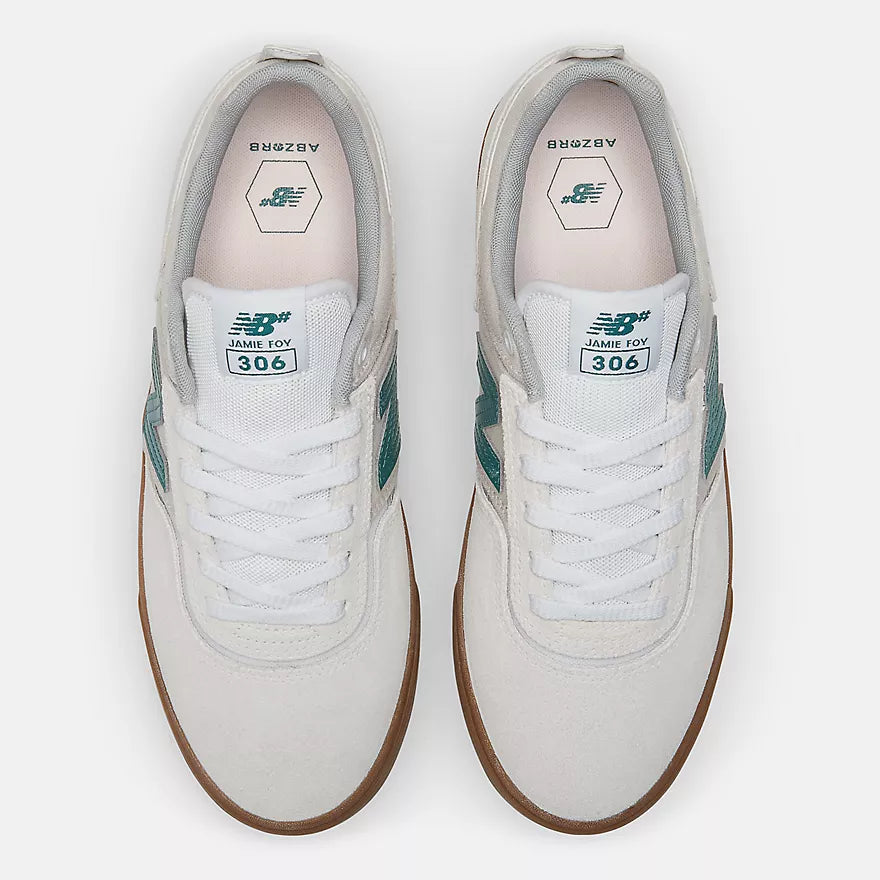 New Balance Numeric 306 Jamie Foy Sea Salt Teal Shoes (NM306RUP)
