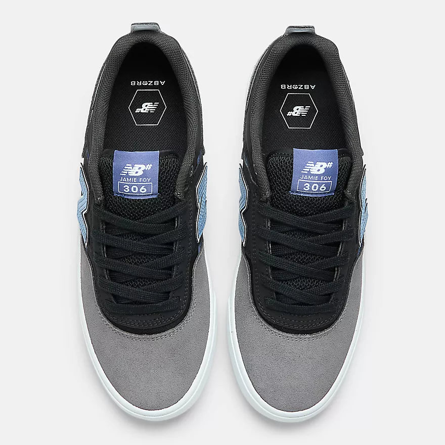 New Balance Numeric 306 Jamie Foy Grey/Black Shoes (NM306TRI)