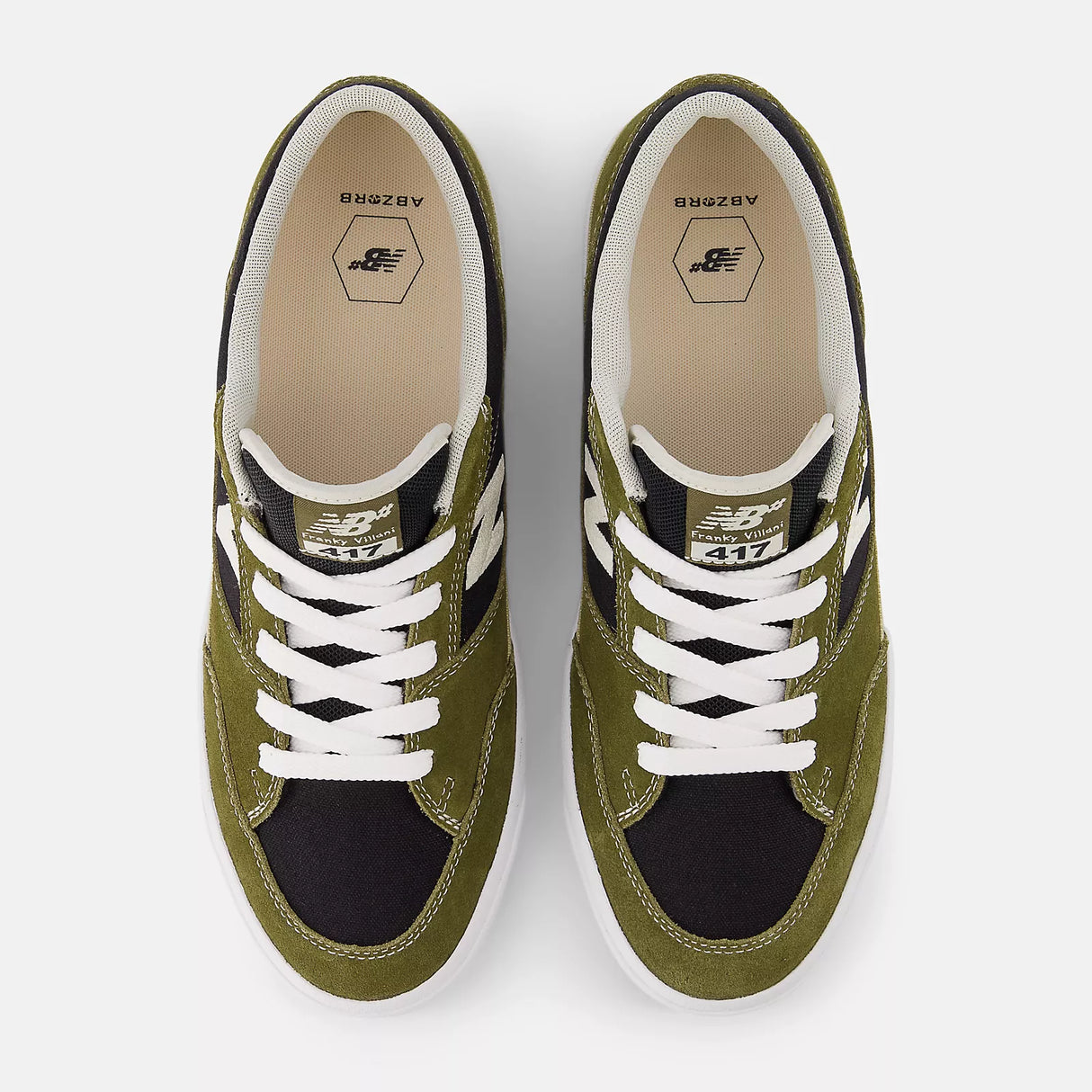 New Balance Numeric 417 Low Franky Dark Olive / Black Shoes (NM417LBN)