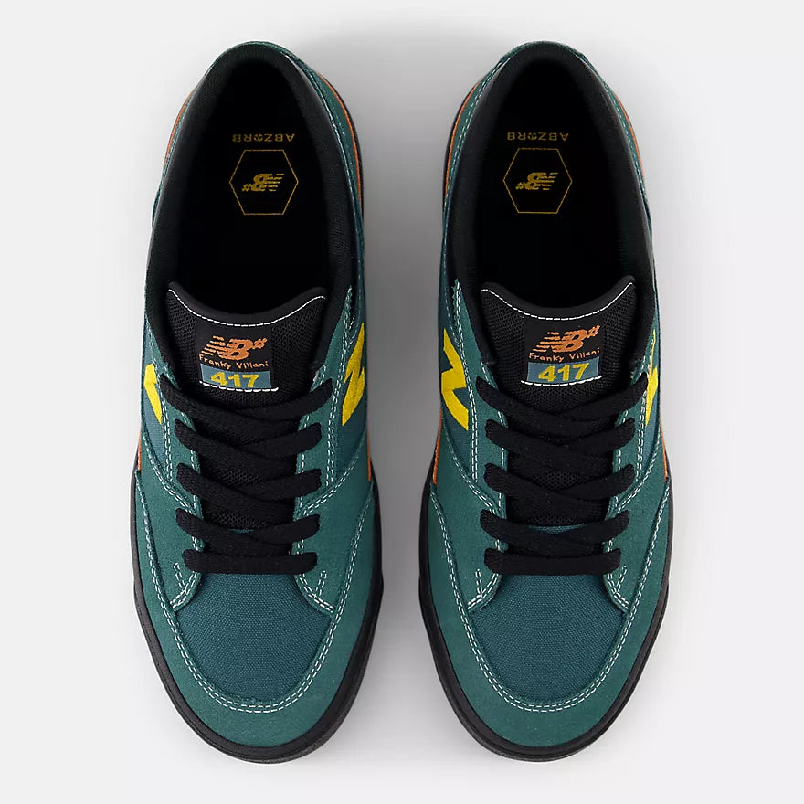 New Balance Numeric 417 Low Franky Villani Spruce Black Shoes