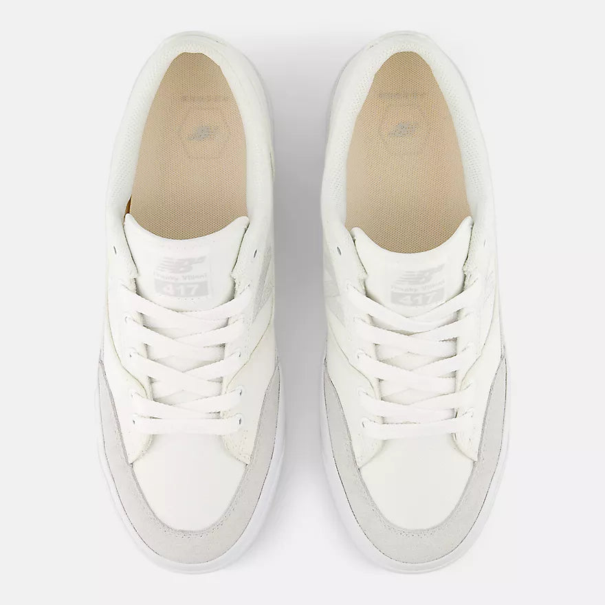 New Balance Numeric 417 Low Franky Villani White Grey Shoes (NM417LWG)