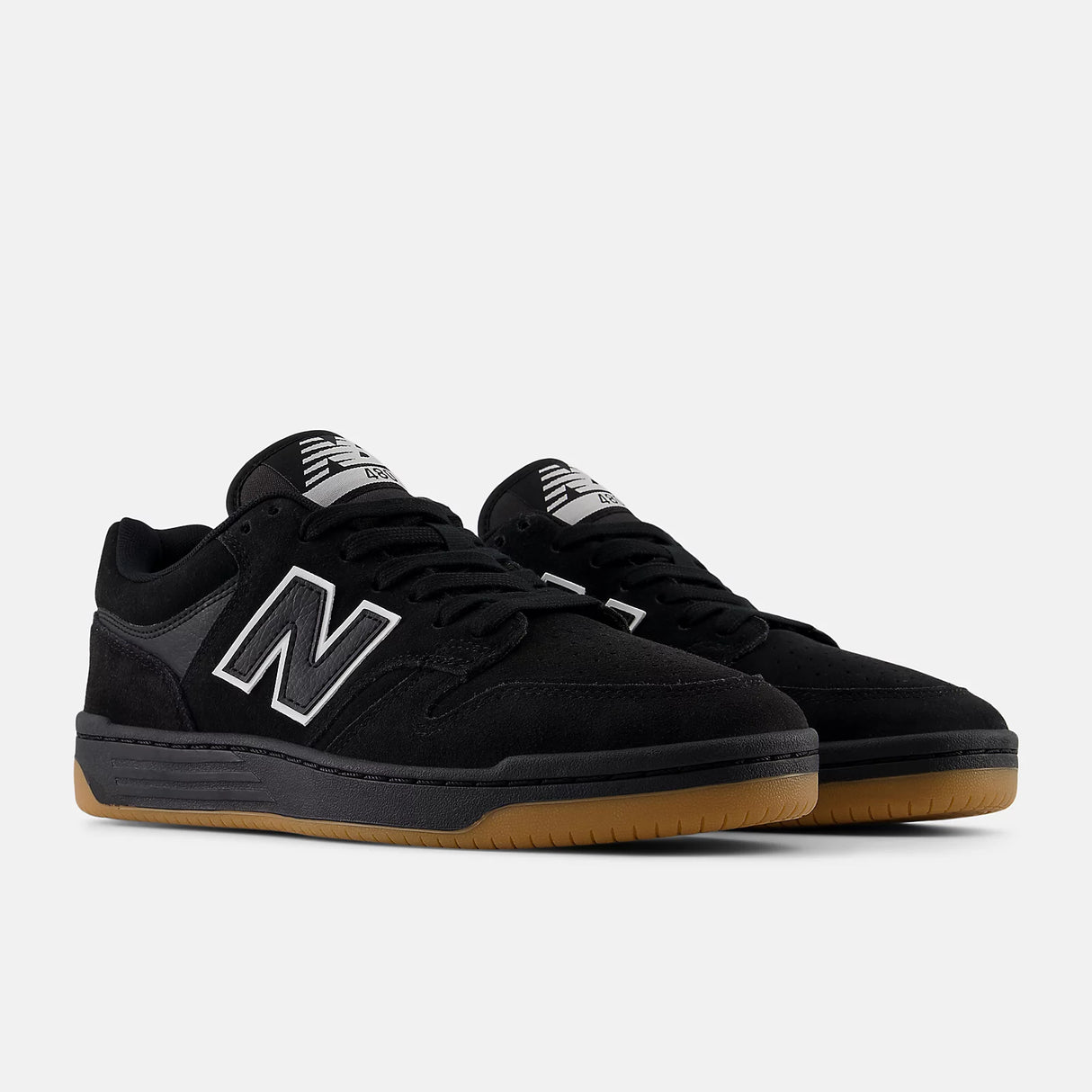 New Balance Numeric 480 Black/Black/Gum Shoes (NM480SBW)