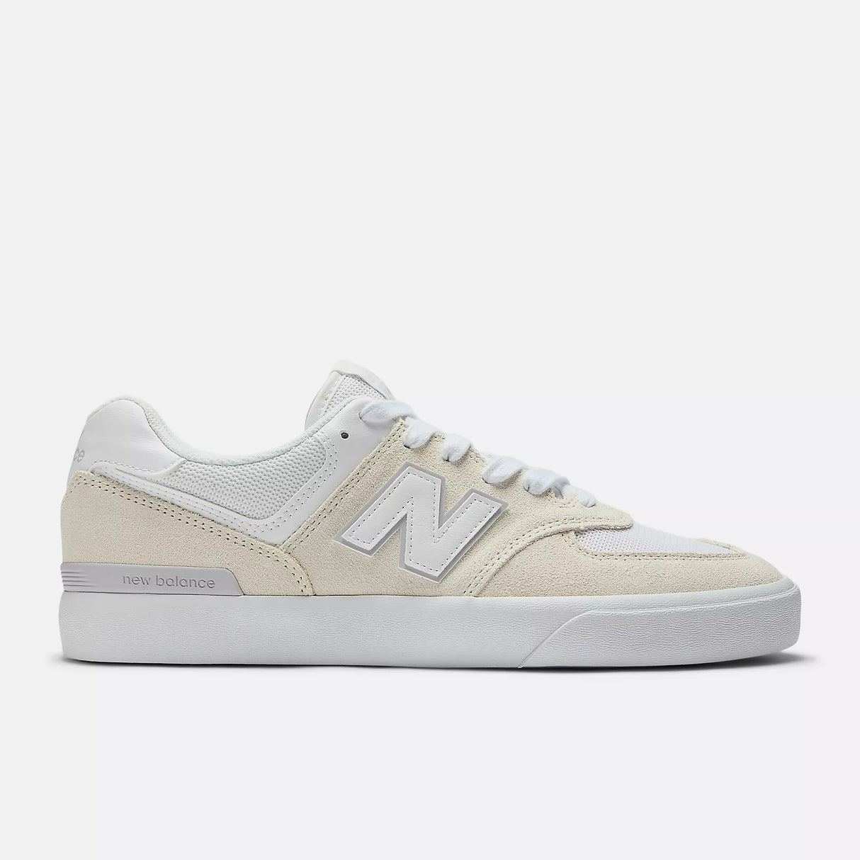 New Balance Numeric 574 Vulc WIDE White Shoes