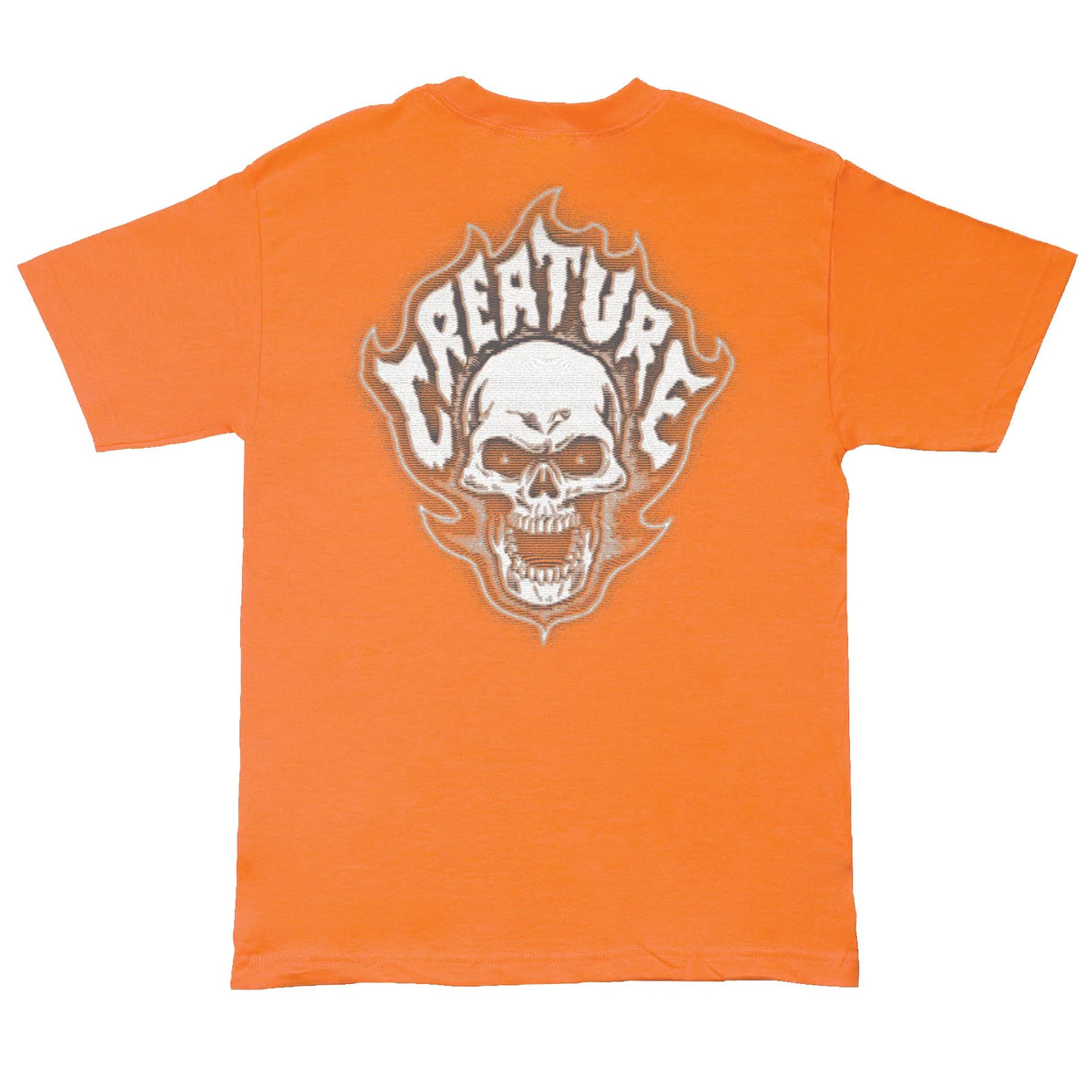 Creature Bonehead Glitch Orange Heavyweight S/s Shirt