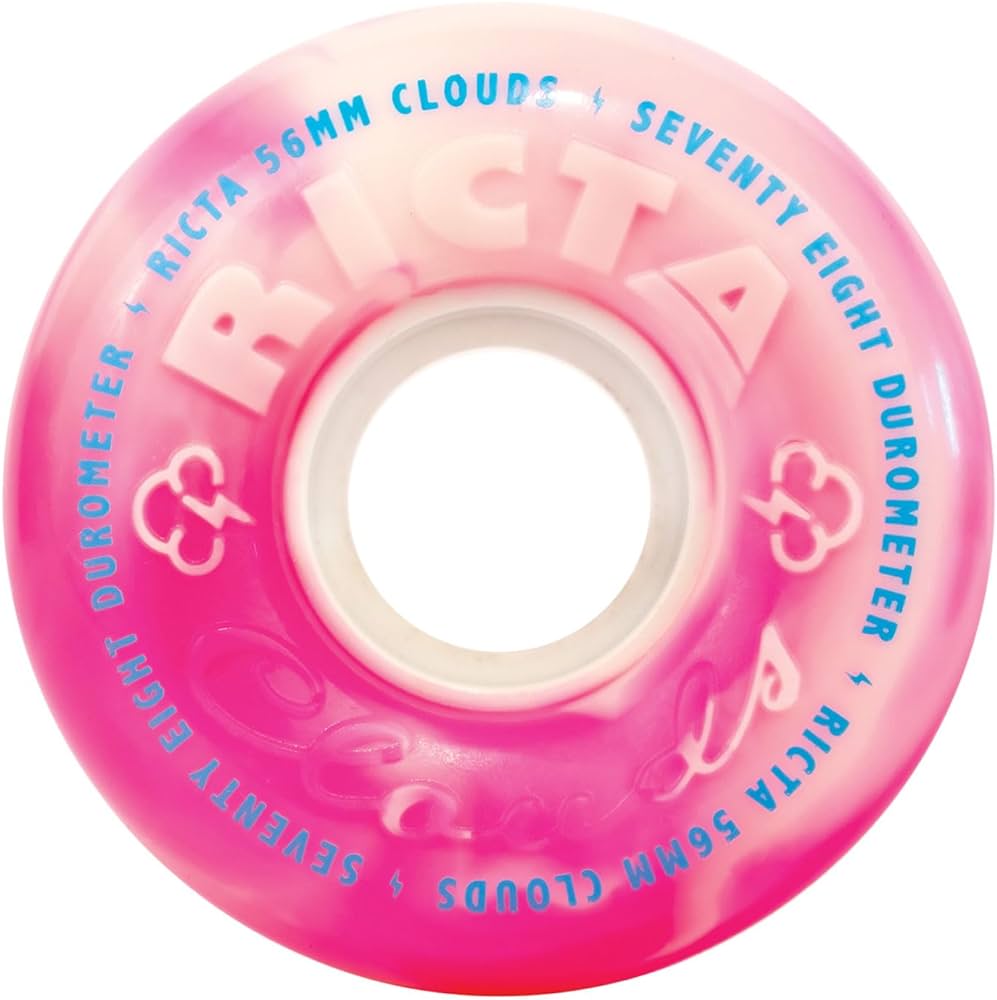 Ricta Clouds Pink Swirl 78a 56mm Cruiser Skateboard Wheels