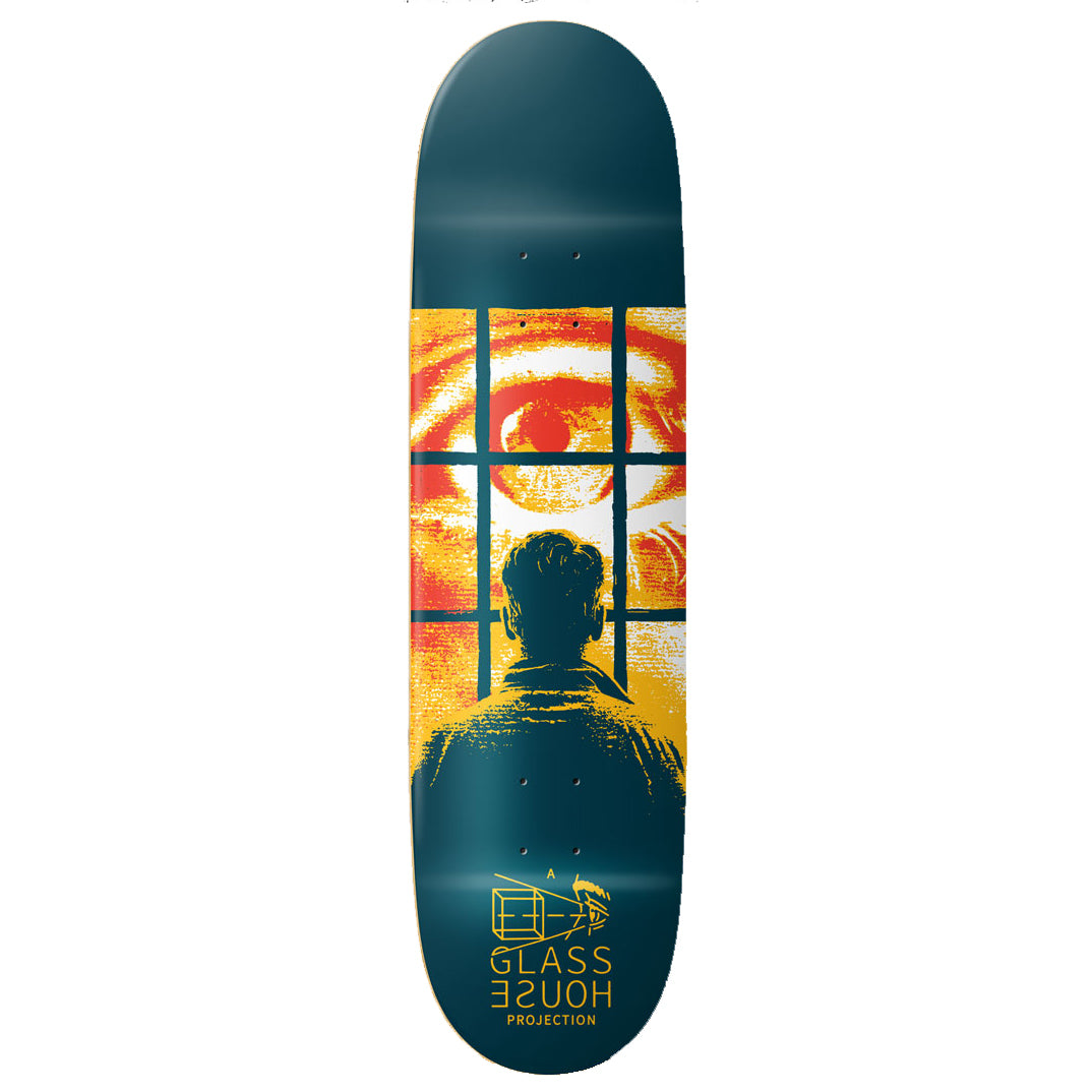 Glass House Eye Witness Blue/Yellow 8.75" Skateboard Deck