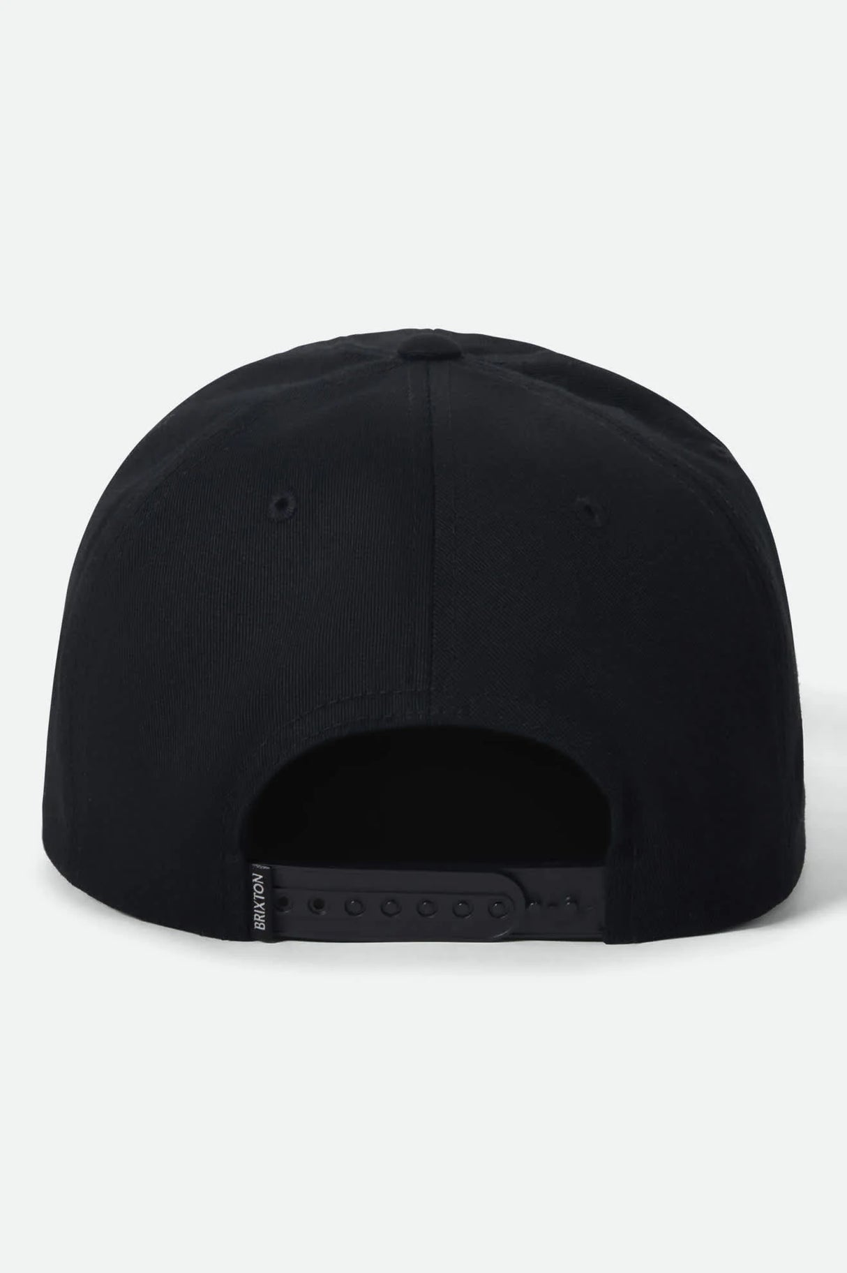 Brixton Grade HP Black Off White Snapback Hat