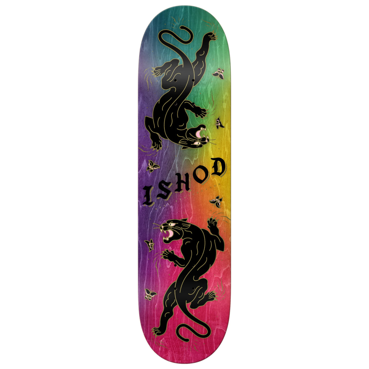 Real Ishod Wair Cat Scratch Tie Dye 8.25" DBX Twin Tail Slick Skateboard Deck