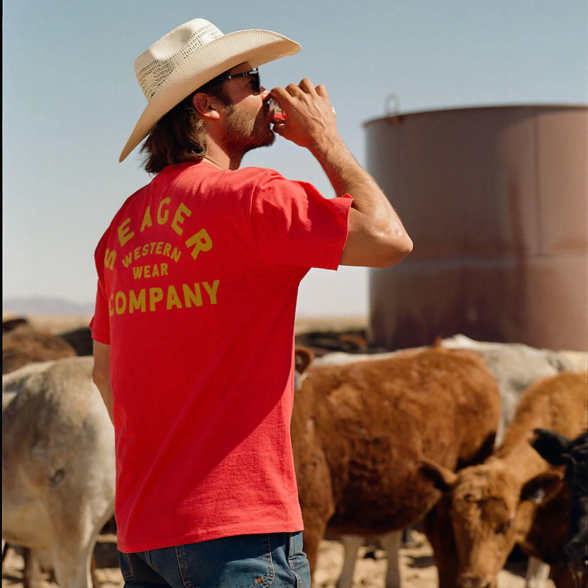 Seager Austin Red S/s Shirt