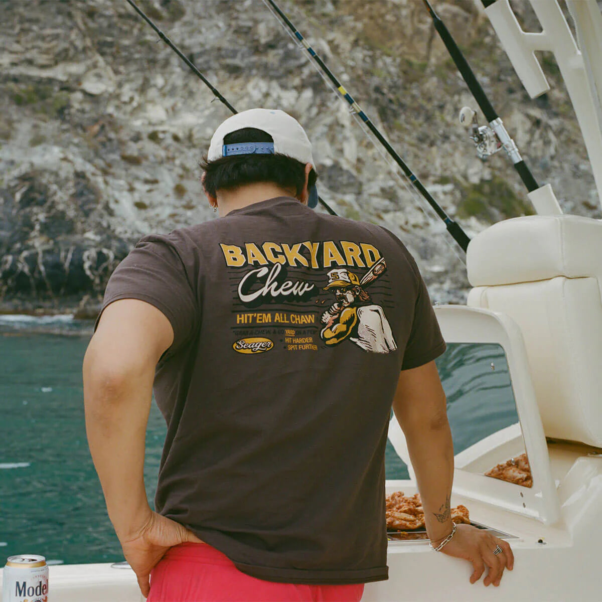 Seager Backyard Chew Brown S/s Shirt