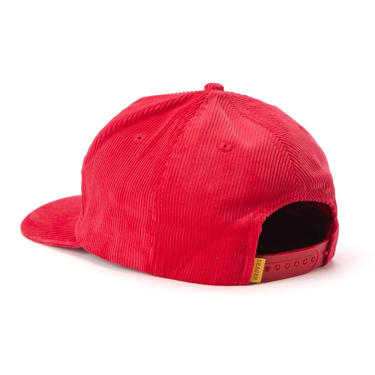 Seager Bradley Red Corduroy Snapback Hat