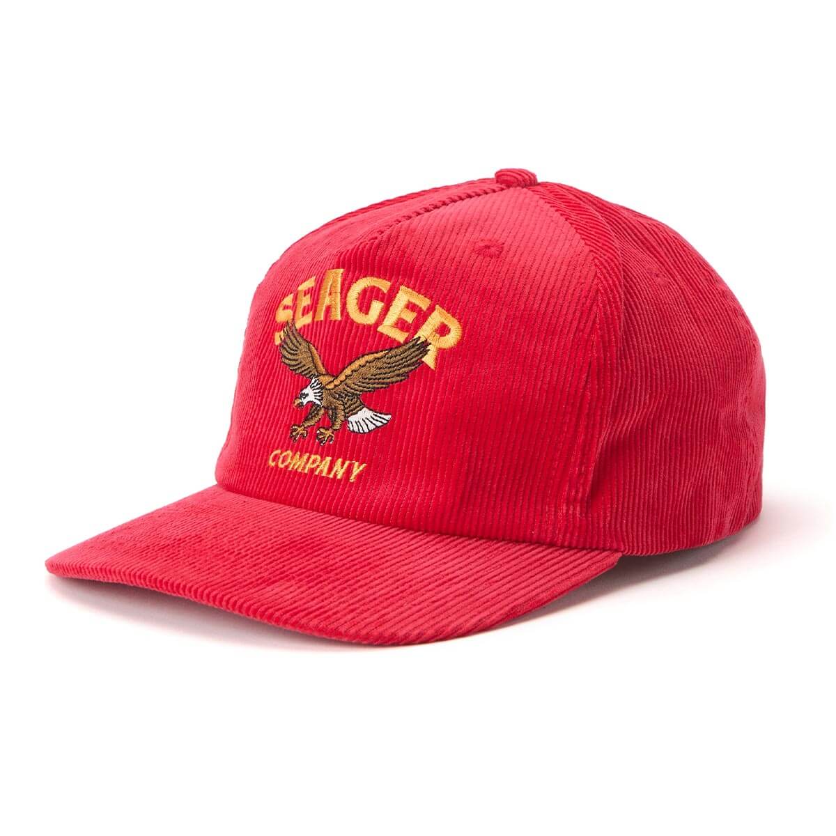 Seager Bradley Red Corduroy Snapback Hat
