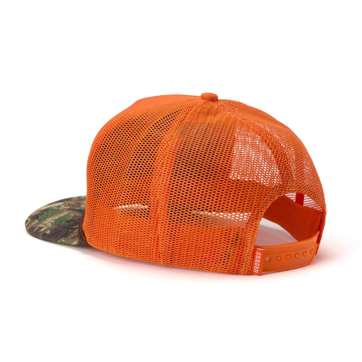 Seager Gone Huntin' Orange/Camo Snapback Hat