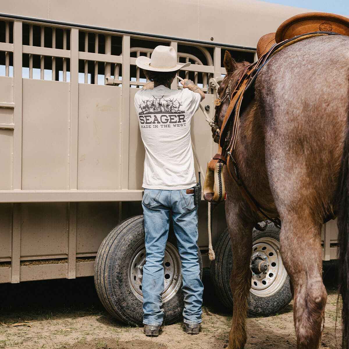 Seager Herd Vintage White S/s Shirt