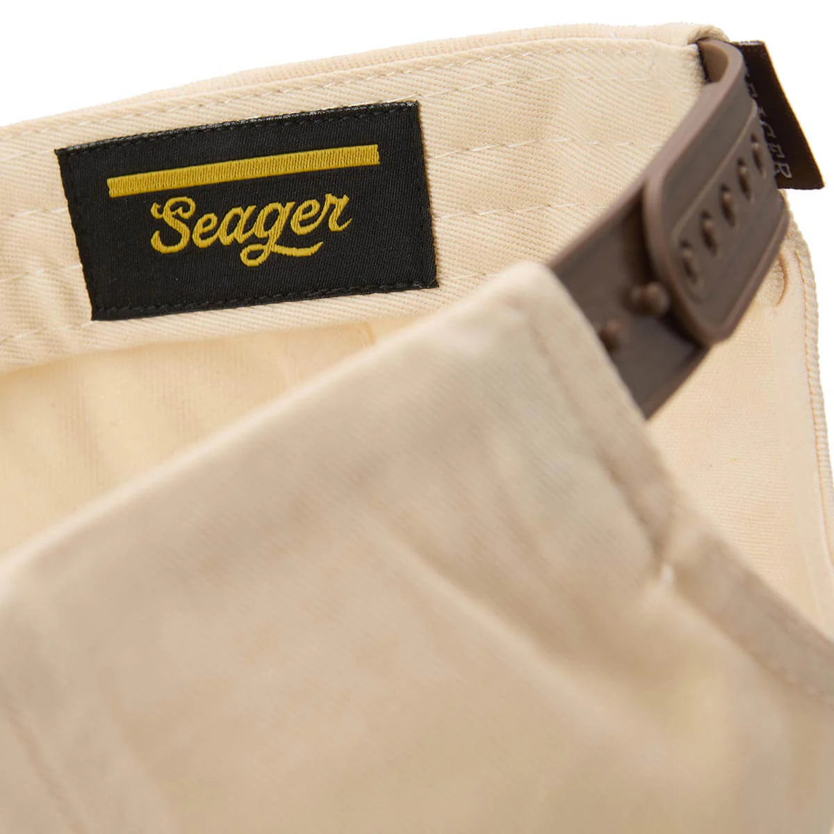 Seager Los Rios Canvas Cream/Brown Snapback Hat