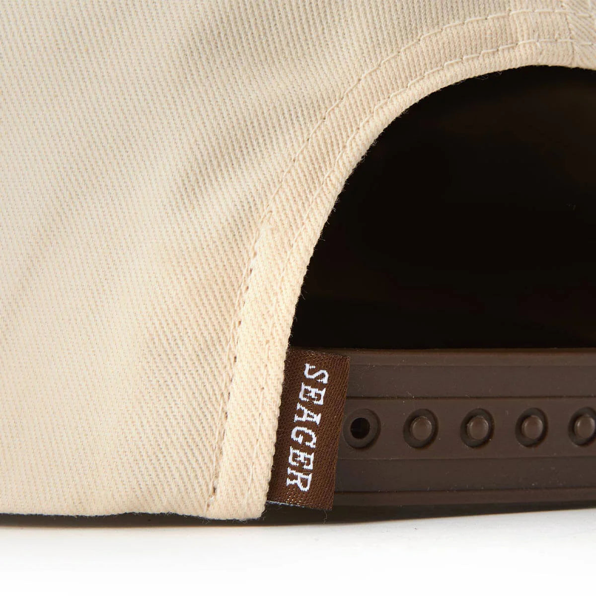 Seager Los Rios Canvas Cream/Brown Snapback Hat