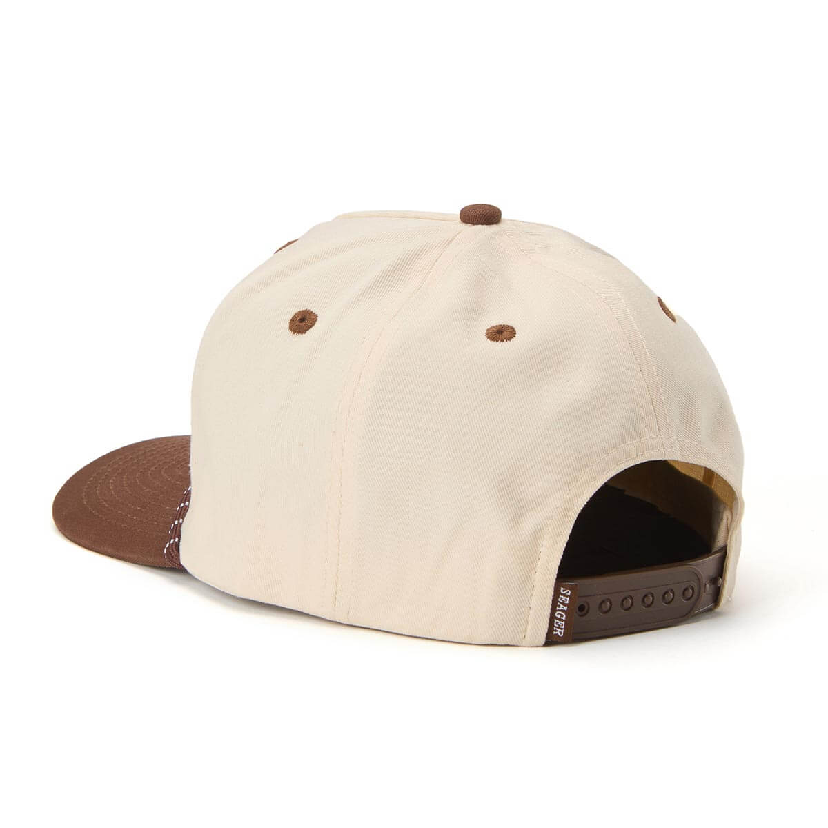 Seager Los Rios Canvas Cream/Brown Snapback Hat