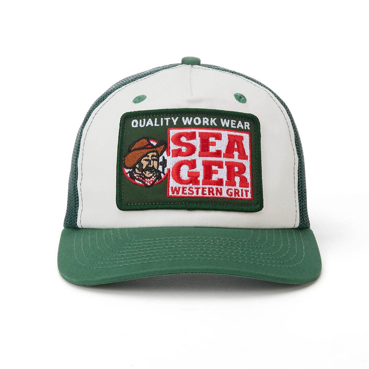 Seager Man Green Trucker Snapback Hat