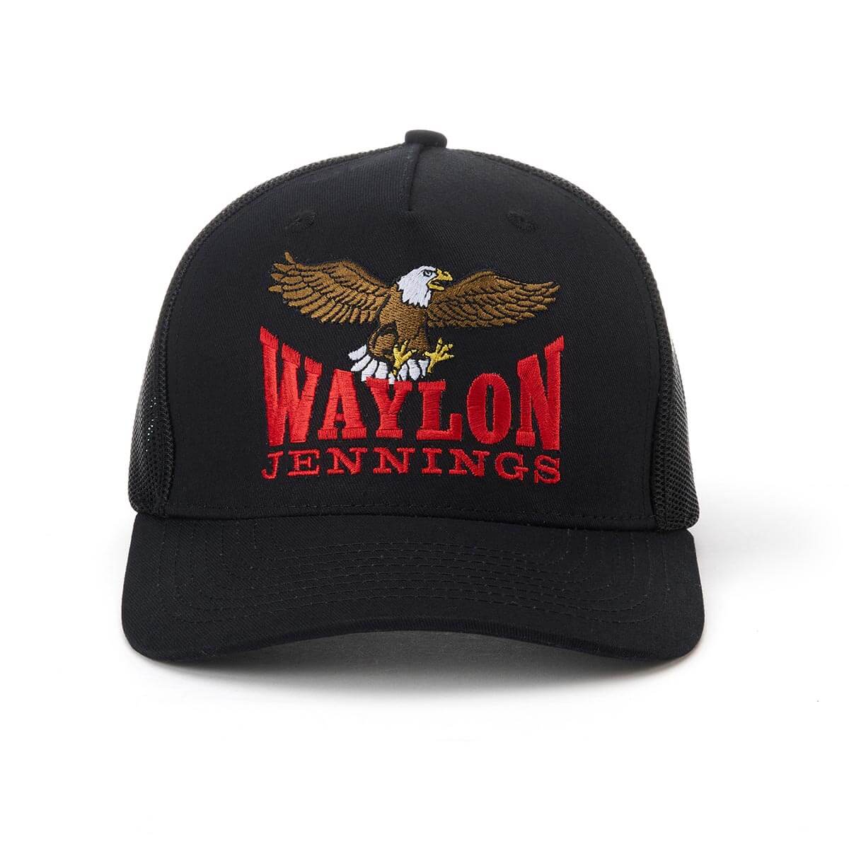 Seager x Waylon Jennings The Eagle Black Snapback Hat
