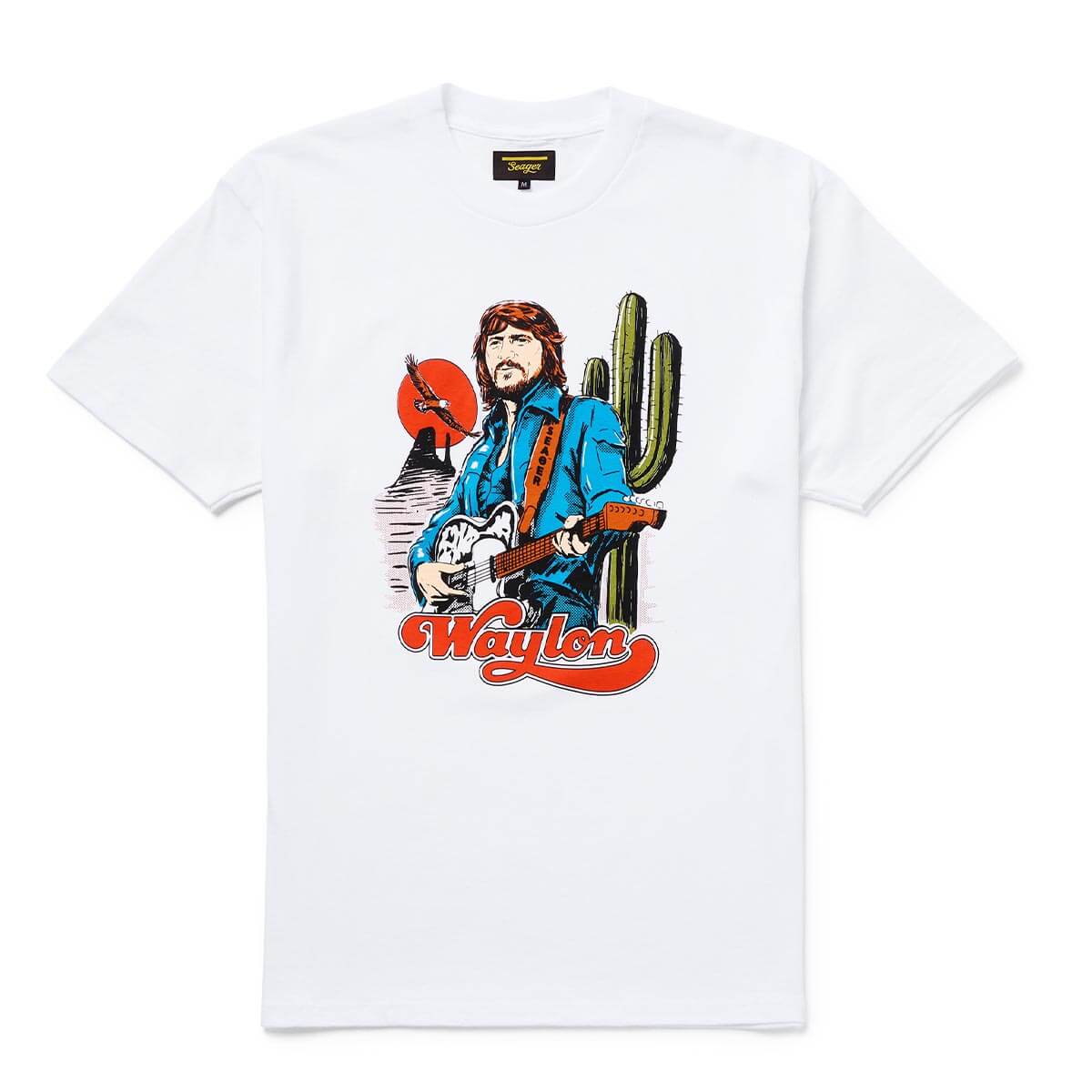 Seager x Waylon Jennings Waylon White S/s Shirt