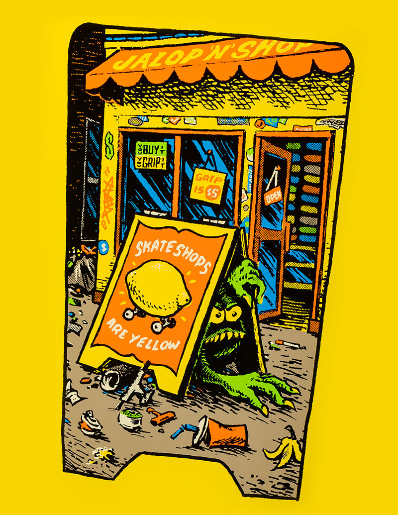 Anti Hero x Jalopi Skateshop Day 2026 The Shop Lurker 9.1" x 32" Shaped Skateboard Deck