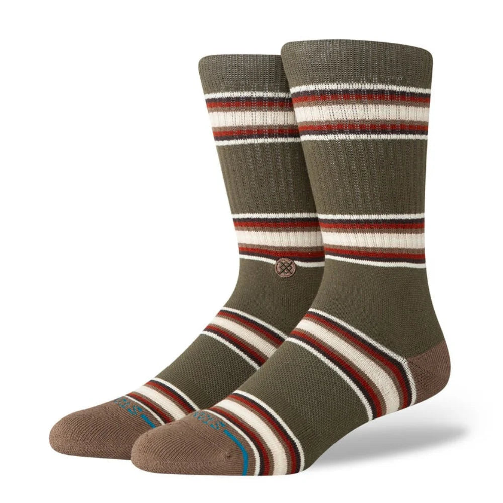 Stance Hill Top Dark Green Crew Socks