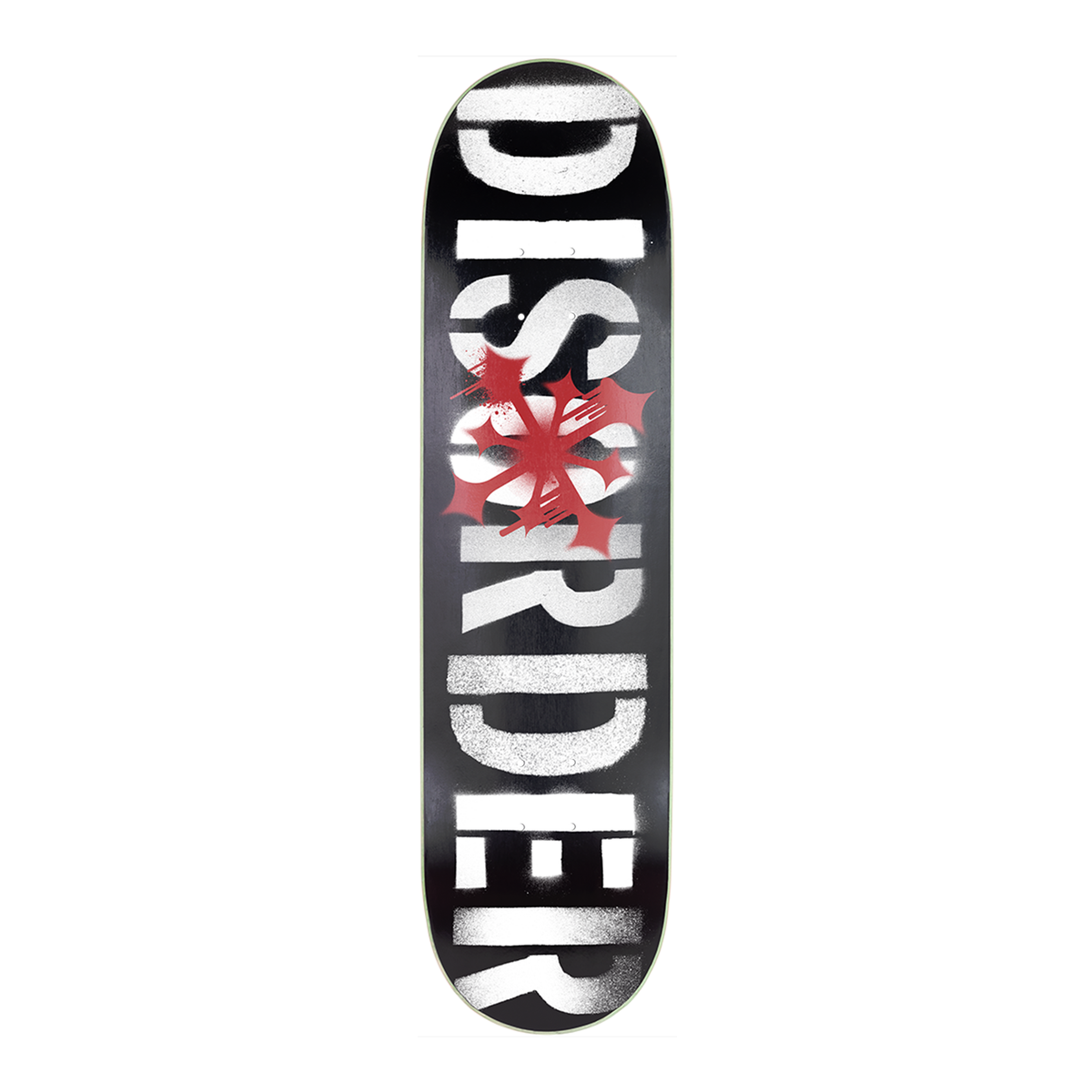 Disorder Stencil Logo Skateboard Deck