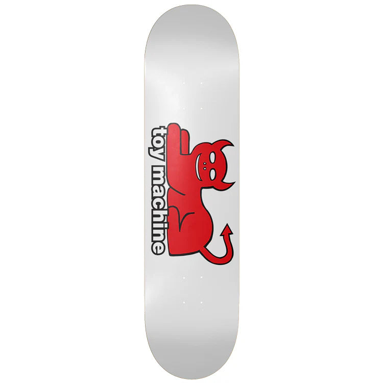 Toy Machine Devil Cat White 8.25" Skateboard Deck