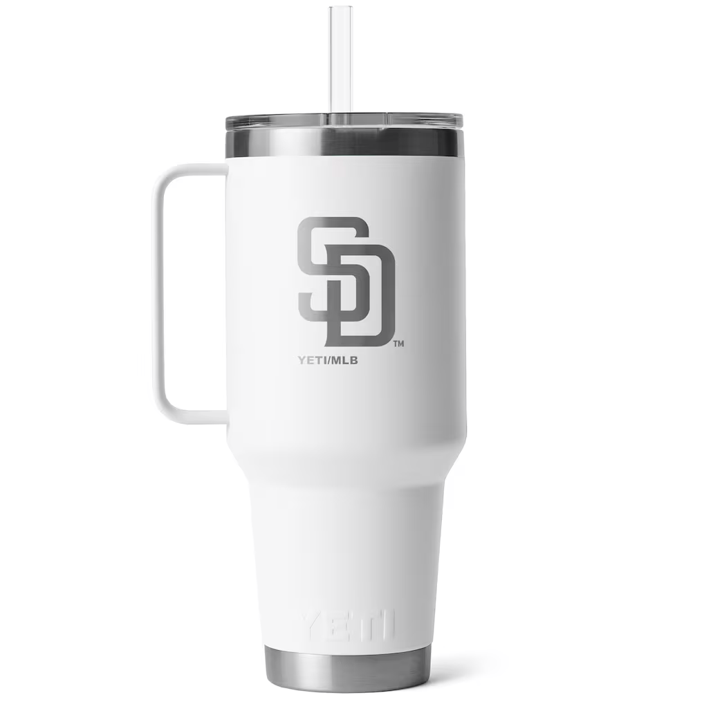 Yeti San Diego Padres MLB White Rambler 35oz Straw Mug 2.0