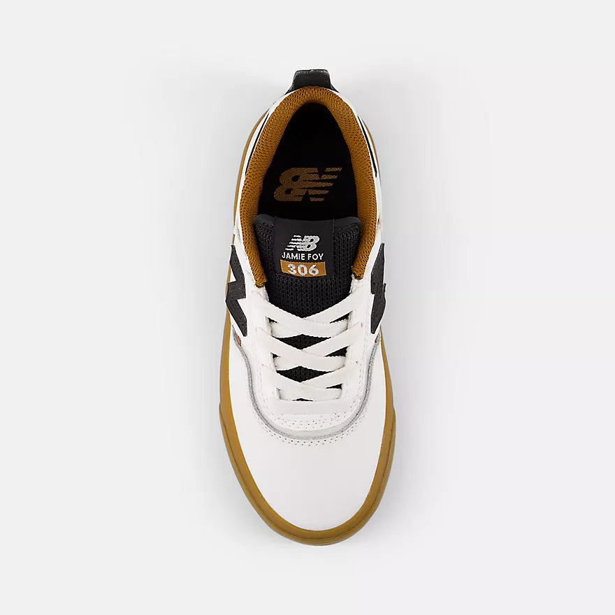 New Balance Numeric Youth 306 Jamie Foy White/Black/Gum Shoes