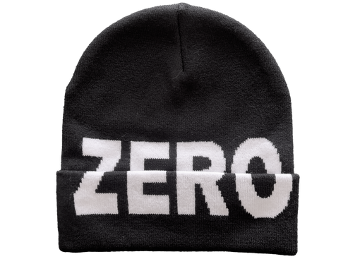 Zero Army Knit Fold Black Beanie