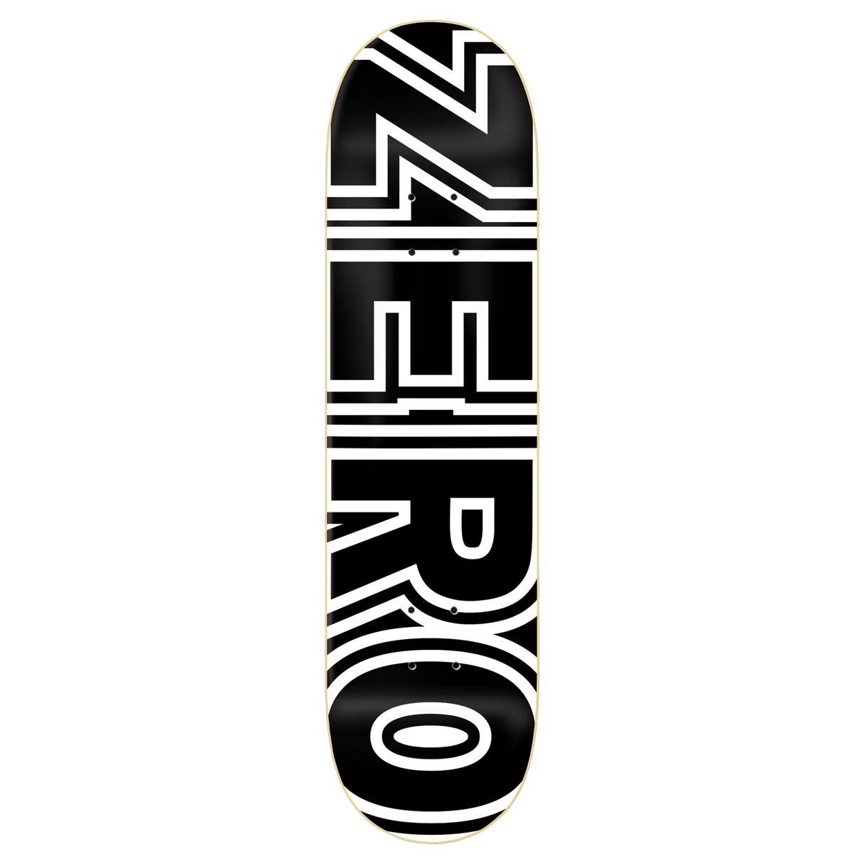 Zero Bold Black/White Skateboard Deck