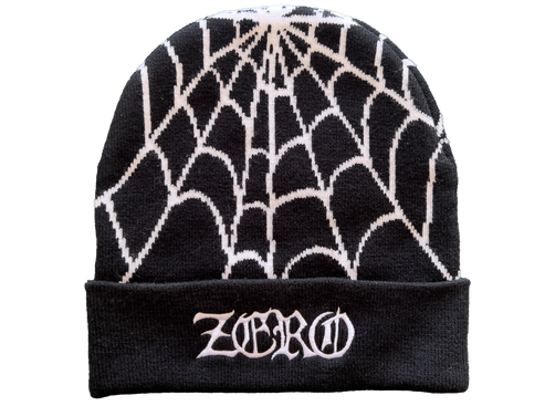 Zero Wasteland Spider Web Black Beanie