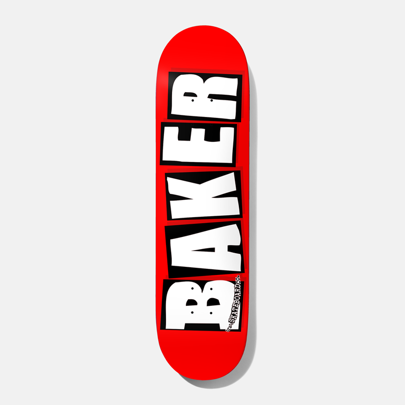 Baker Brand Logo White 8.25 Deck