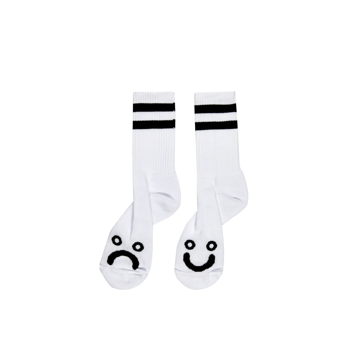 Polar Happy Sad White Medium Socks