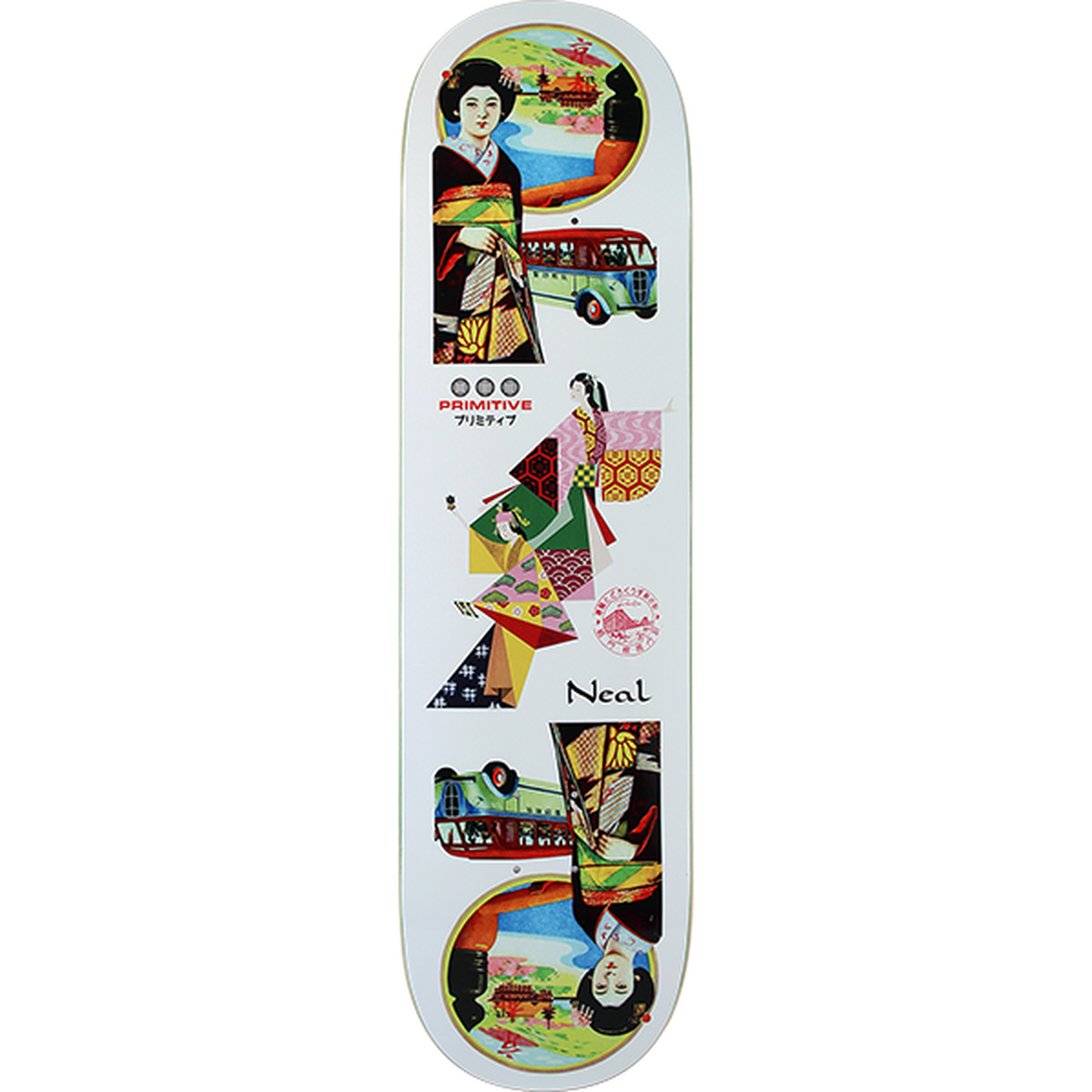 Primitive Neal Far East 8.38" Skateboard Deck