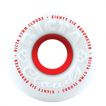 Ricta Clouds Red 57Mm 86A Cruiser Wheels