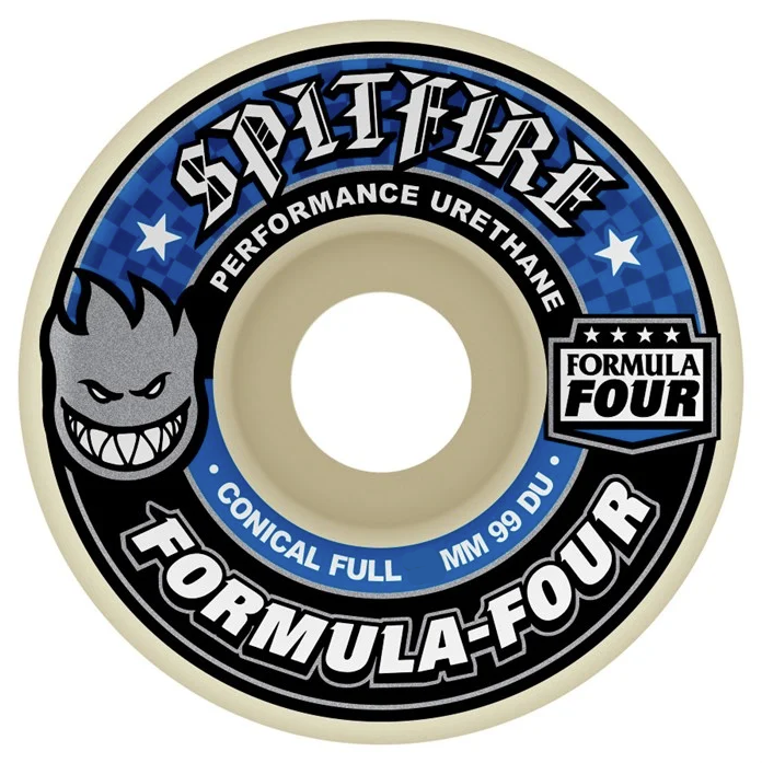 Spitfire Formula Four 99a Conical Full Formula Four (Blue Print) 56Mm Wheels