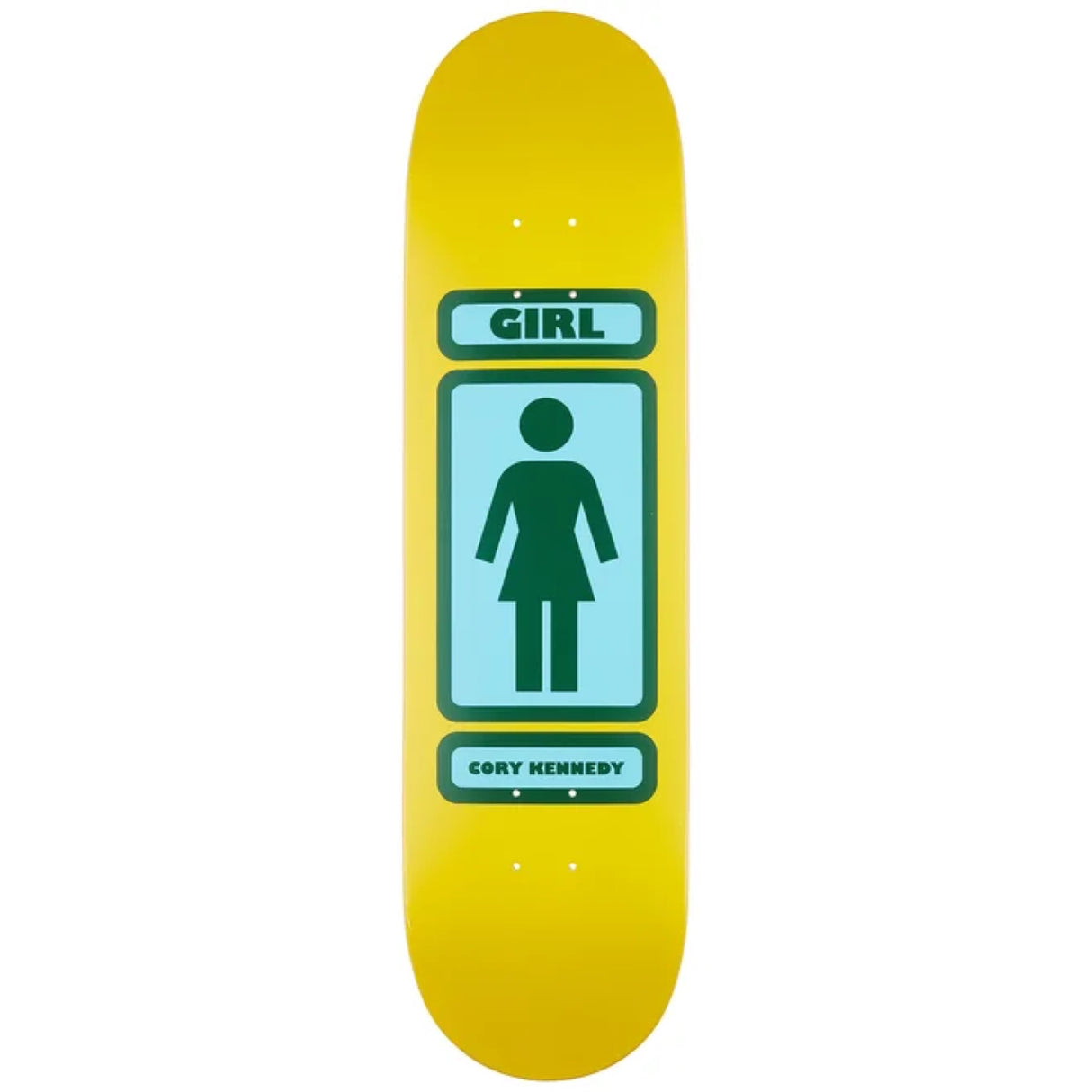 Girl Kennedy 93 Til Yellow/Green 8.375" Skateboard Deck