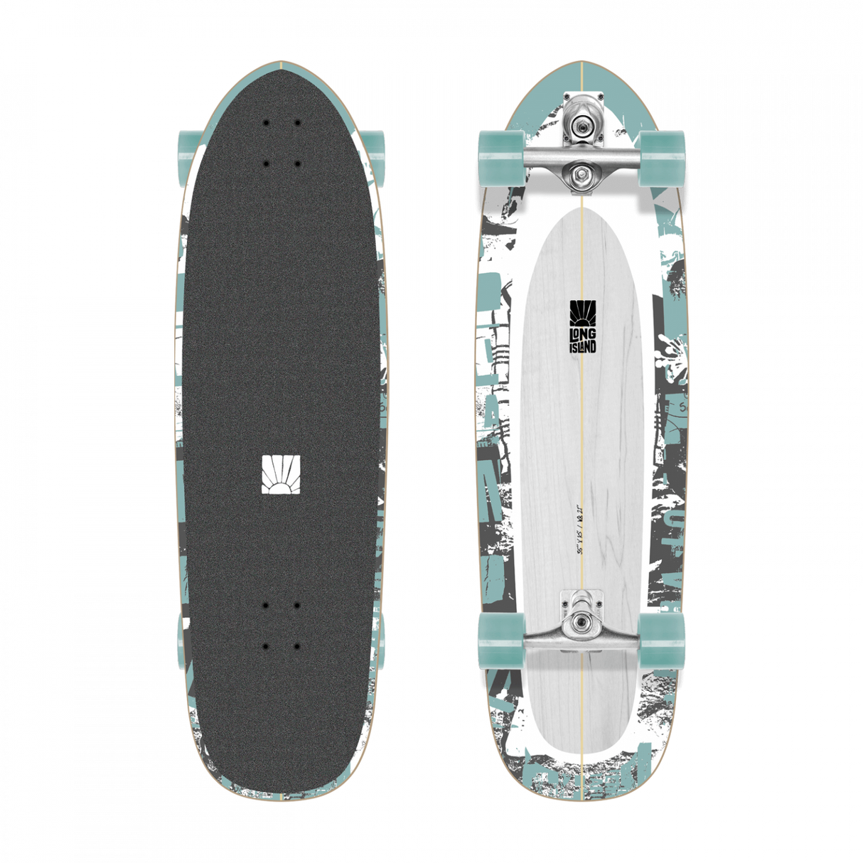 Long Island Surf Itacare 35"x10"x21" SurfSkate Complete Skateboard