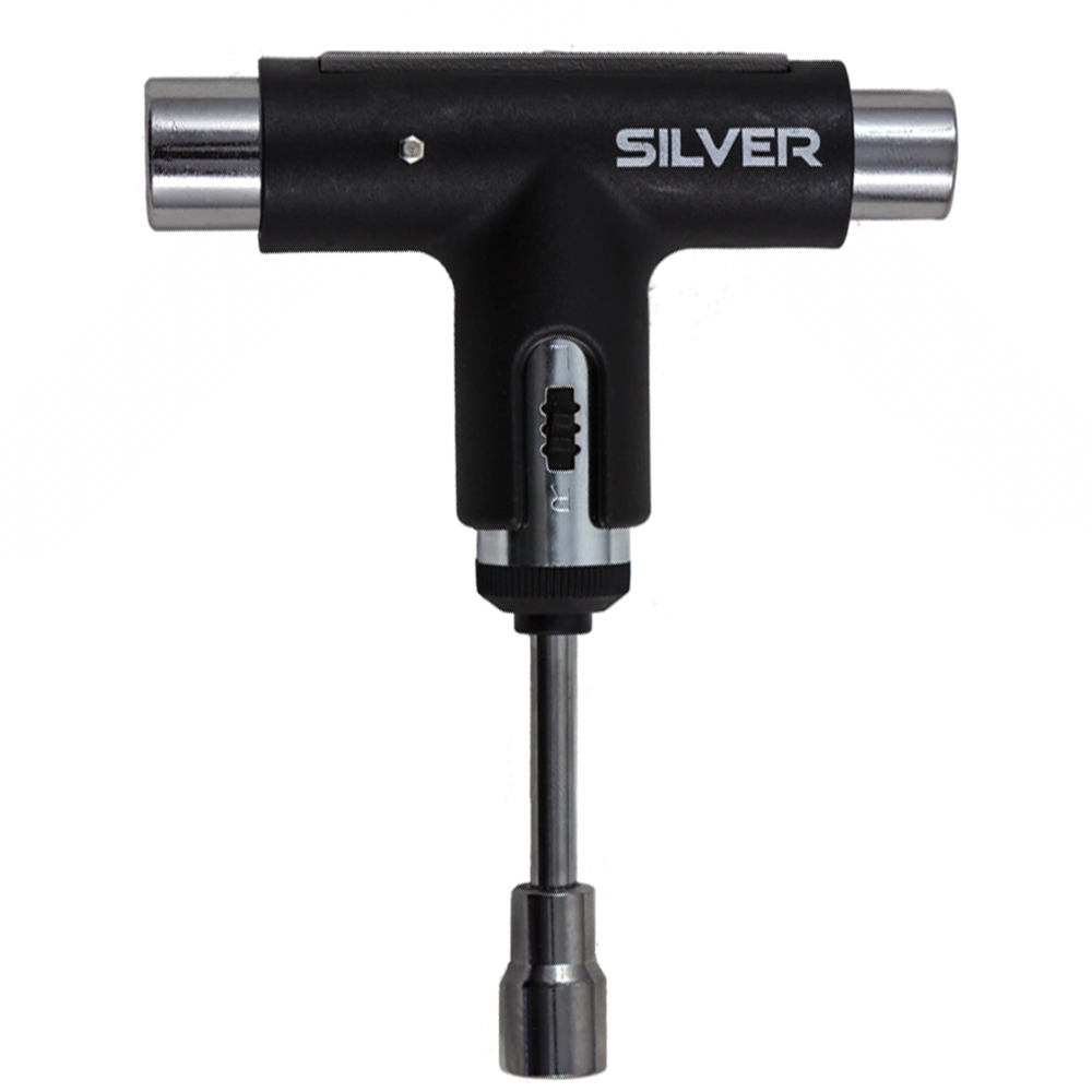 Silver Black Ratchet Tool