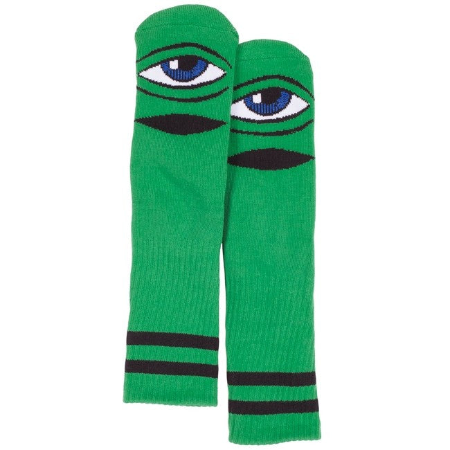 Toy Machine Sect Eye Green Crew Socks