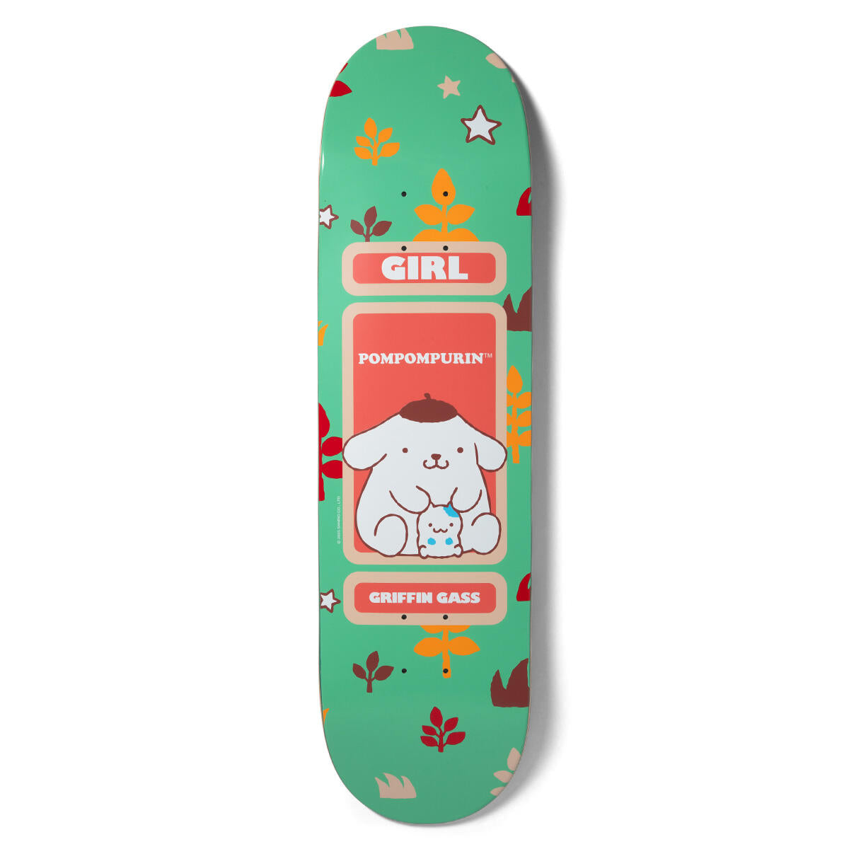 Girl Sanrio Gass Friends Pompompurin Skateboard Deck